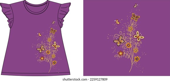 
butterflies flower bail Graphic Design vector