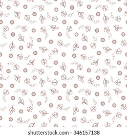 Butterflies and flowers seamless pattern. Floral background. 