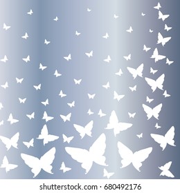 Butterflies fly to the sky