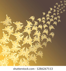 Butterflies. Flying butterflies. Abstract background of soaring butterflies. Vector graphics