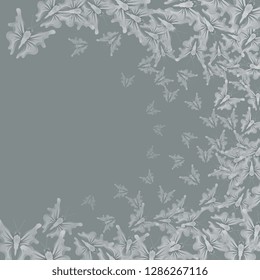 Butterflies. Flying butterflies. Abstract background of soaring butterflies. Vector graphics