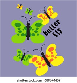 Butterflies flying design