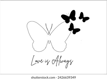 diseño de vector de forma voladora de mariposas
