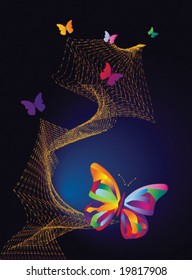 Butterflies and gold Web