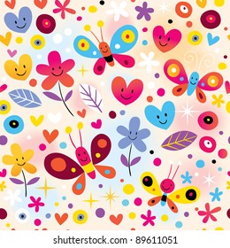 mariposas, corazones 
