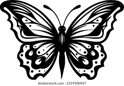 Butterflies - High Quality Vector Logo - Vector illustration ideal for T-shirt graphic