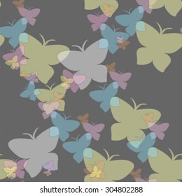 Butterflies hover in the night