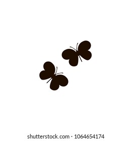 butterflies icon. flat design