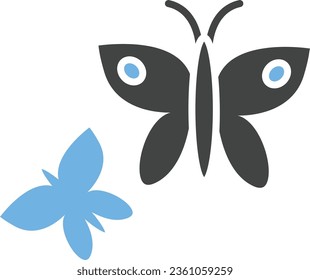 Imagen de icono de mariposas. Adecuado para aplicaciones móviles.