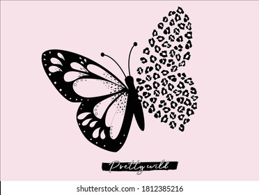 butterflies and leopard positive quote flower design margarita 
mariposa
stationery,mug,t shirt,phone case fashion slogan  style spring summer sticker and etc fashion design Swallowtail Metamorphosis