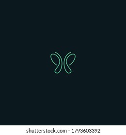 Diseño de la plantilla del logotipo de mariposas en la ilustración del vector 