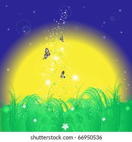 Butterflies in the night, eps10