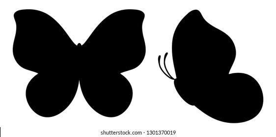 Butterflies on a white background. Vetor