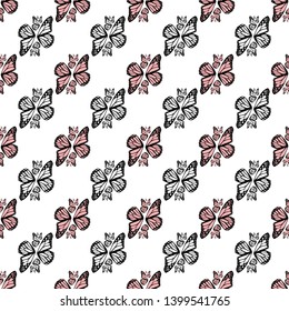 butterflies pattern for print and decoration fabric, paper and web pages