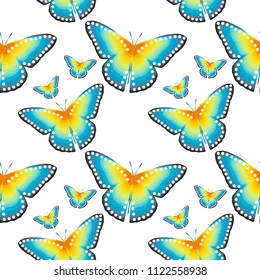 Butterflies pattern Seamless