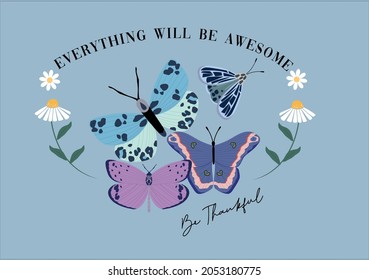 butterflies  positive quote flower design margarita mariposa stationery,mug,t shirt,phone case fashion slogan style spring summer sticker and etc fashion design