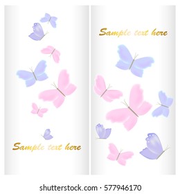 Butterflies. Postcards