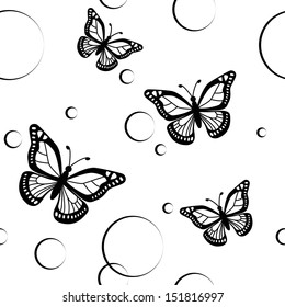 butterflies seamless