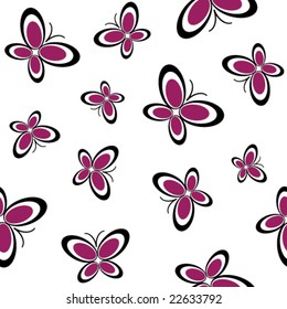 butterflies seamless