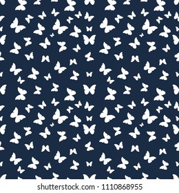 Butterflies seamless pattern