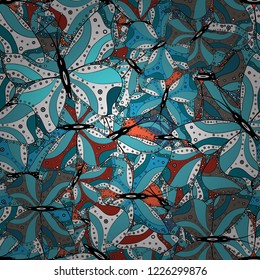 Butterflies seamless pattern in black, blue and white colors. Cute Vector illustration. Perfect for web page backgrounds, wallpapers, textile, surface textures.