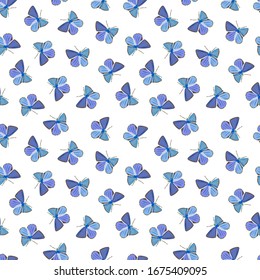 Butterflies seamless pattern. eps10 vector stock illustration