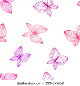 Butterflies seamless pattern. Nature repeated ornament for textile, clothes, wrapping paper.