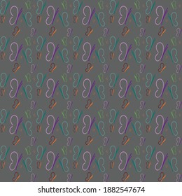 Butterflies seamless pattern sample for kids