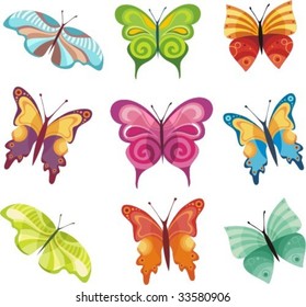 butterflies set