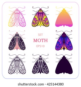 Butterflies Set Vector