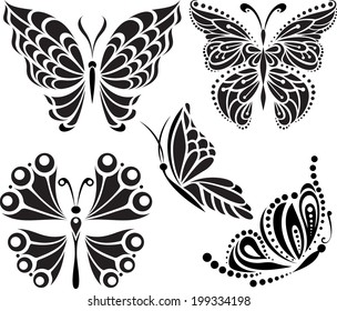 Butterfly Line Drawing Images Stock Photos Vectors Shutterstock The thorax (middle section) and the abdomen (lower section). https www shutterstock com image vector butterflies silhouette drawing lines points symmetrical 199334198