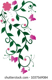 butterflies spiral pattern