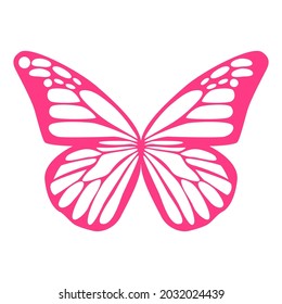 Butterflies spring silhouettes. Earrings cut files templates on white background