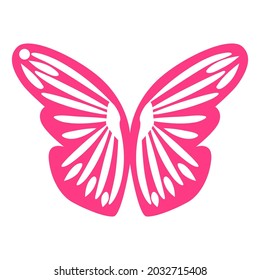 Butterflies spring silhouettes. Earrings cut files templates on white background