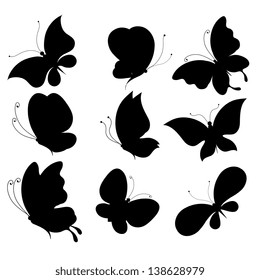 butterflies summer design vector