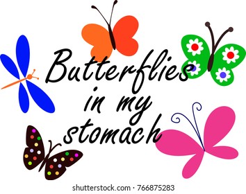 butterflies text nature
