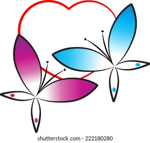 butterflies vector