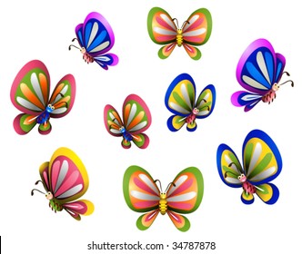 Butterflies - Vector