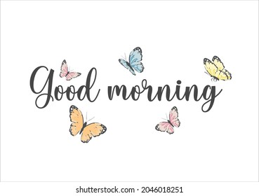 butterflies vector art design hand drawn
