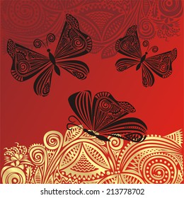 Butterflies vector illustration