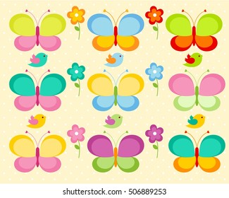 Butterflies Vector Illustrations