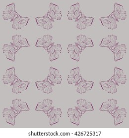 Butterflies - vector pattern.  Use printed materials, signs, posters, postcards, packaging.