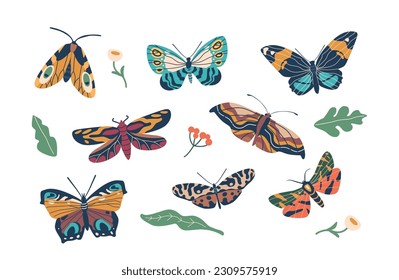 Butterflies With Vibrant Wings And Fluttering Flight. Symbolizing Transformation And Beauty, Graceful Creatures