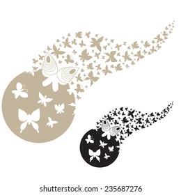 Butterflies Wall Decal Vector Design