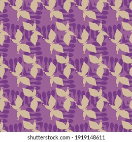 Butterfliy silhouettes seamless vector pattern. Surface print design for fabrics, stationery, scrapbook paper, gift wrap, home decor, textiles, backgrounds, and packaging.