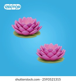 butterfly 3D vector icon set, on light blue background. realistic illustration