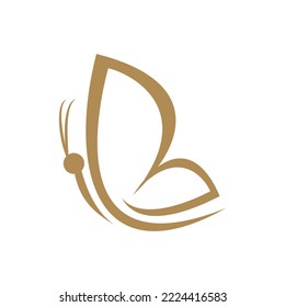 butterfly 4 logo icon template