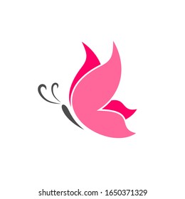 Butterfly abstract logo design vector