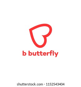 butterfly abstract logo vector