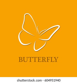 butterfly abstract vector logo